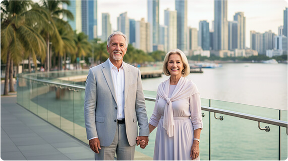 Wealthy retirees 